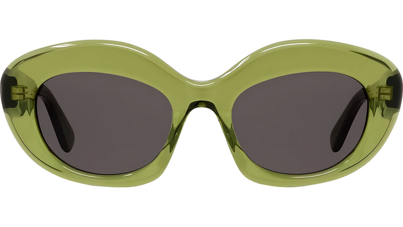 Curvy Green Cat Eye Sunglasses