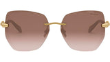 Serpenti Viper Gold Geometric Sunglasses