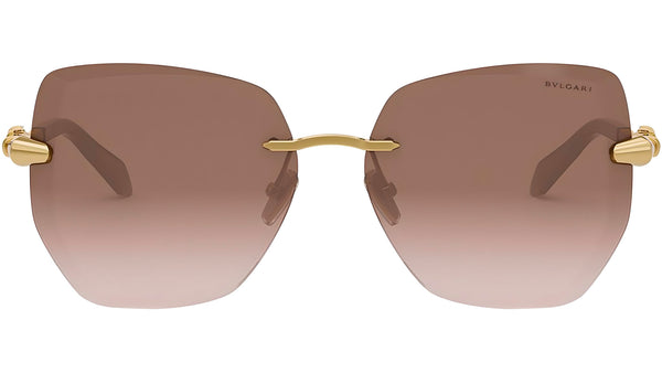 Serpenti Viper Gold Geometric Sunglasses