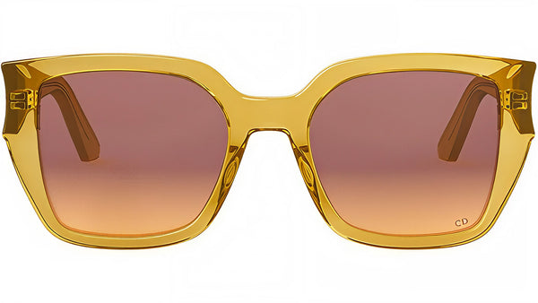 DiorGlow S1I Yellow Squared Sunglasses