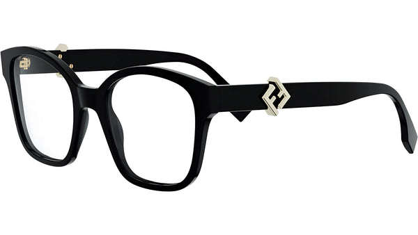 FF Diamonds Black Square Eyeglasses