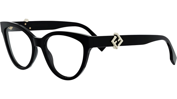 FF Diamonds Black Cat Eye Eyeglasses