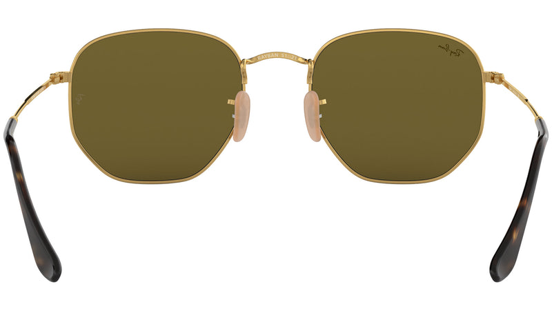 Hexagonal Flat Lenses RB3548N gold light blue