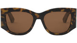DiorNuit 1I Shiny Havana Geometric Sunglasses