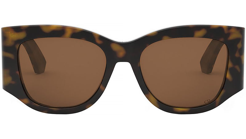 DiorNuit 1I Shiny Havana Geometric Sunglasses