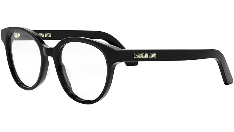 DiorMidnightO R1I Shiny Black Round Eyeglasses