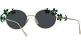 Signature Gold Oval Sunglasses