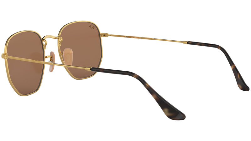 Hexagonal Flat Lenses RB3548N gold copper flash