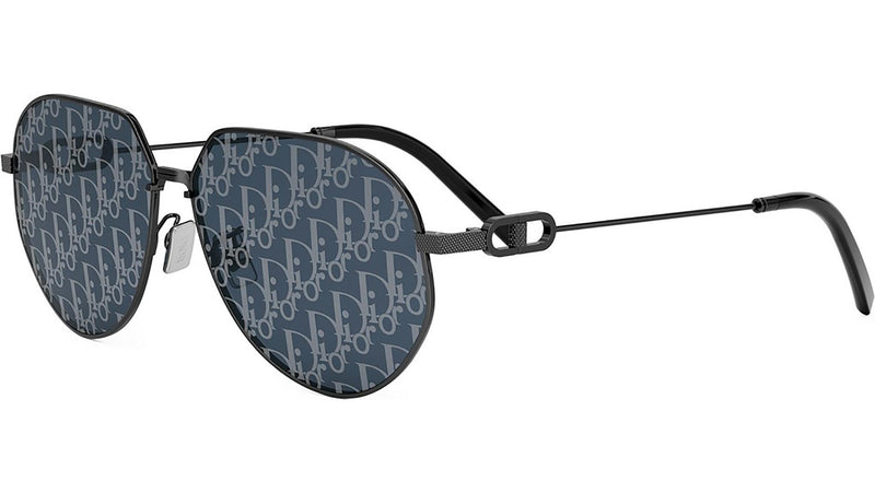 CD Link 1U Shiny Black Pilot Sunglasses