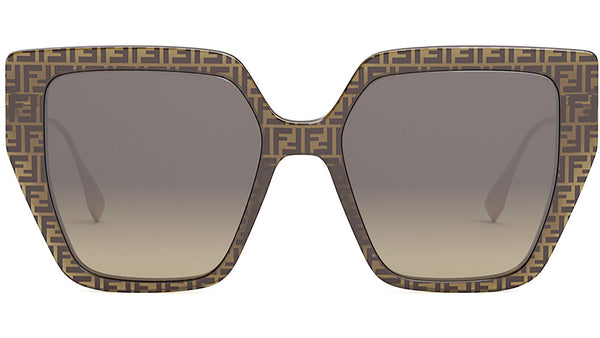 Baguette Brown Butterfly Sunglasses