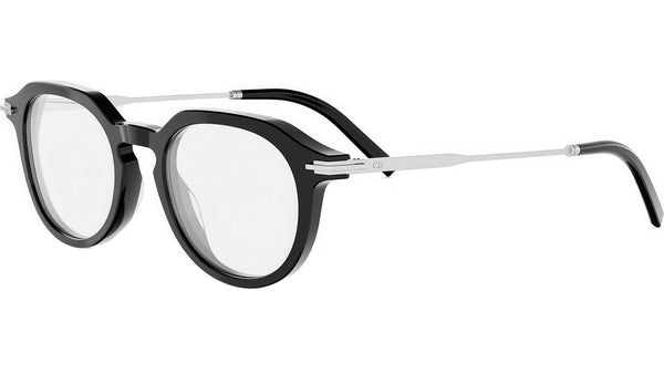 DiorBlackSuitO R10I Black Round Eyeglasses