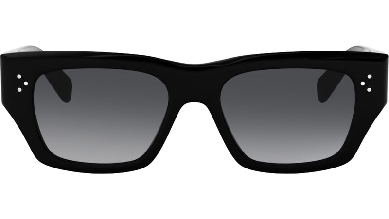 3 Dots HD Black Geometric Sunglasses