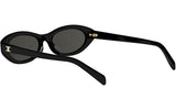 Triomphe Mini Black Oval Sunglasses
