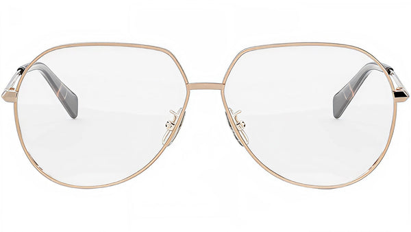CELINE Metal Light Gold Pilot Eyeglasses