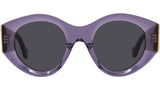 Anagram Purple Round Sunglasses