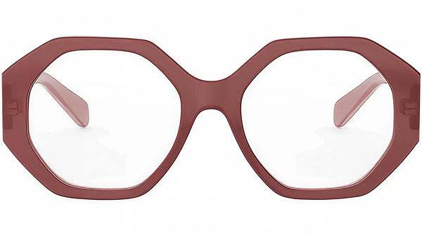 Triomphe Brown Geometric Eyeglasses