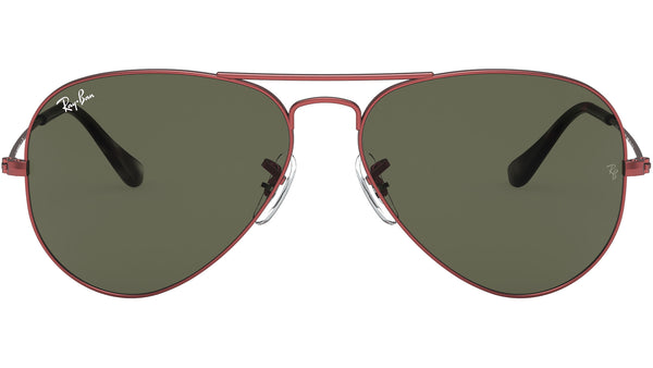 Aviator Classic RB3025 918831 Red Metal Green