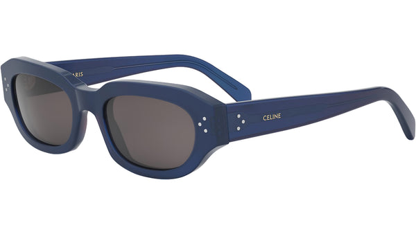 3 Dots Blue Geometric Sunglasses