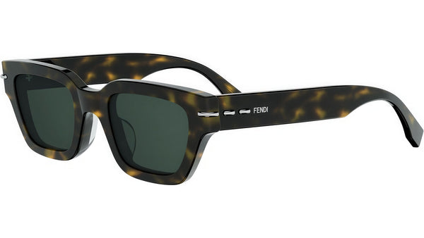 Fendi Selleria Havana Rectangular Sunglasses