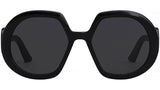 DiorBobby 1U Shiny Black Geometric Sunglasses