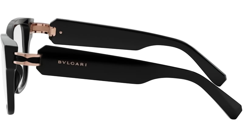 B.zero1 Shiny Black Square Eyeglasses