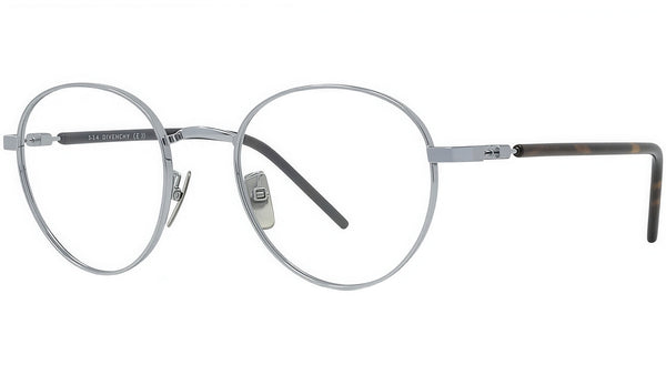 Titanium Silver Geometric Eyeglasses