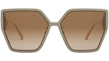 30Montaigne BU Green Geometric Sunglasses