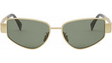 Metal Triomphe Gold Cat Eye Sunglasses