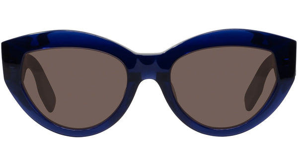 Youthful Energy Blue Oval Sunglasses