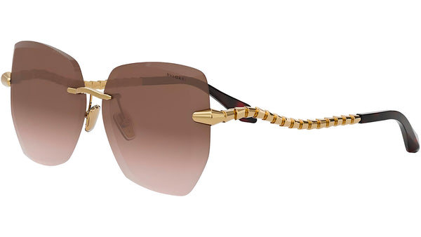 Serpenti Viper Gold Geometric Sunglasses