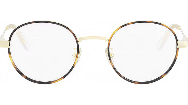 DiorCannageO R1U Gold Round Eyeglasses
