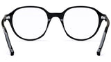 Youthful Energy Thin Black Round Eyeglasses