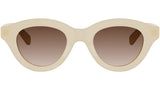 Triomphe Mini Yellow Round Sunglasses