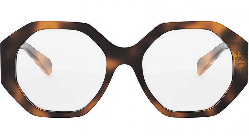 Triomphe Tortoise Geometric Eyeglasses