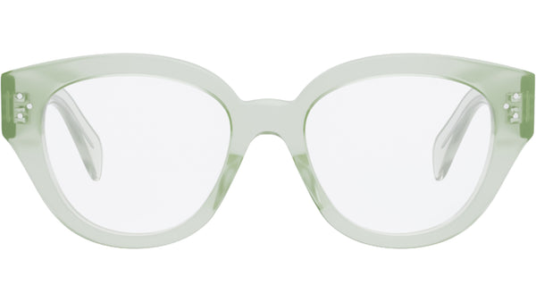 3 Dots  Green Round Eyeglasses