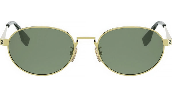Fendi Sky Gold Oval Sunglasses