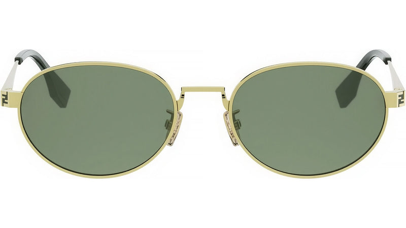 Fendi Sky Gold Oval Sunglasses