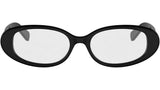Triomphe Mini Black Oval Sunglasses