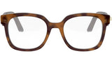 CDiorO S5I Brown Square Eyeglasses