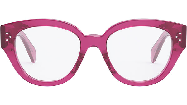 CELINE 3 Dots Cherry Round Eyeglasses
