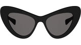 Triomphe Mini HD Black Cat Eye Sunglasses