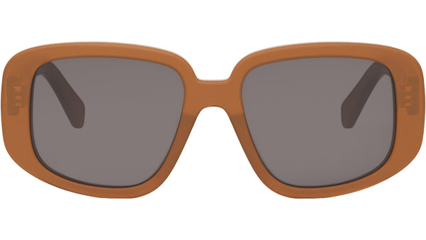 3 Dots Brown Geometric Sunglasses