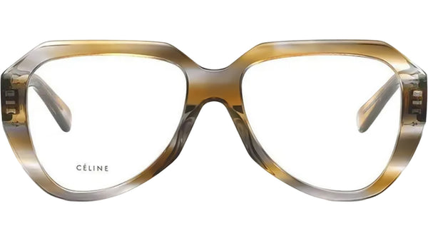 Celine Tortoise Geometric Eyeglasses