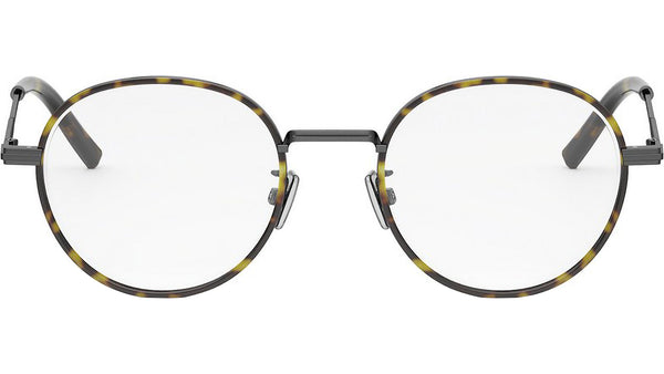 DiorBlackSuitO R9F Tortoise Round Eyeglasses