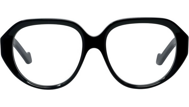 Anagram Black Geometric Eyeglasses