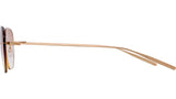 Tyrone Gold Square Sunglasses