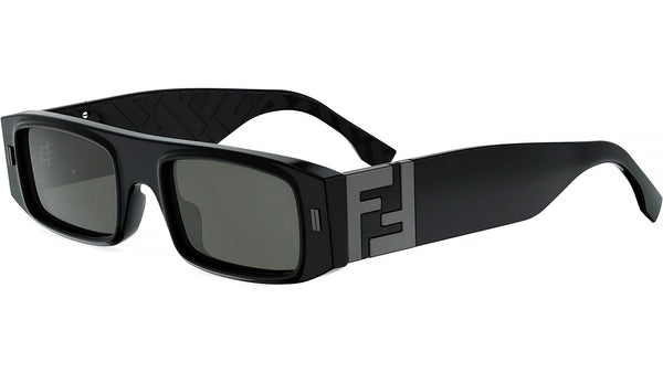 FF Squared Black Rectangular Sunglasses