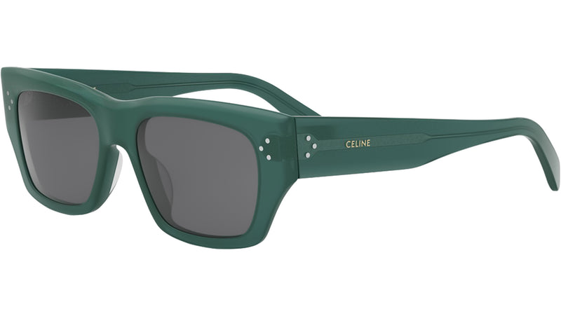 3 Dots HD Green Geometric Sunglasses