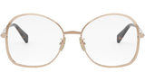 Metal Gold Geometric Eyeglasses