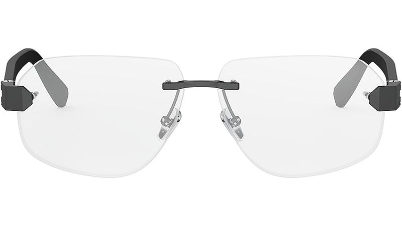 Bvlgari Aluminium Silver Geometric Eyeglasses